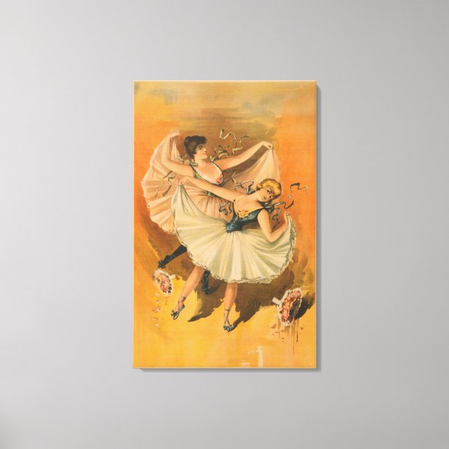 Lienzo Dos Posters teatrales de Ballerinas (Anverso)
