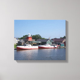 Lienzo Dos ríos, huella de lona de Wisconsin