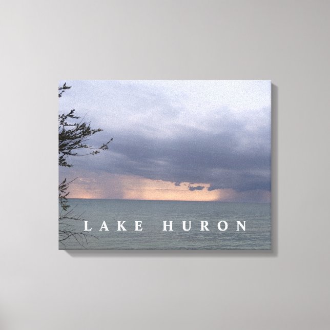 Lienzo Dos tormentas de lluvia por el hurón (Anverso)