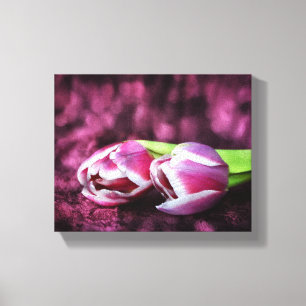 Lienzo Dos tulipanes rosas