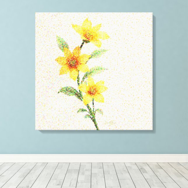 Lienzo Dotwork (Insitu (piso de madera))