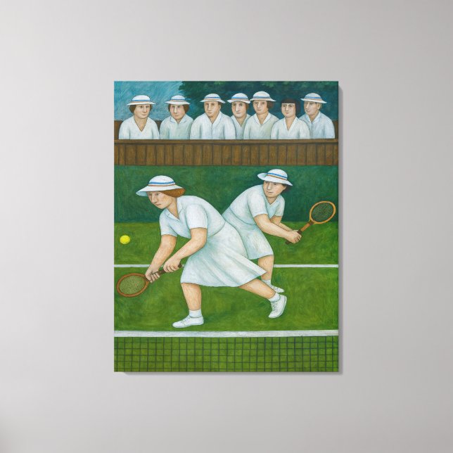 Lienzo Doubles - Large Wrapped Canvas Tennis Art Print (Anverso)