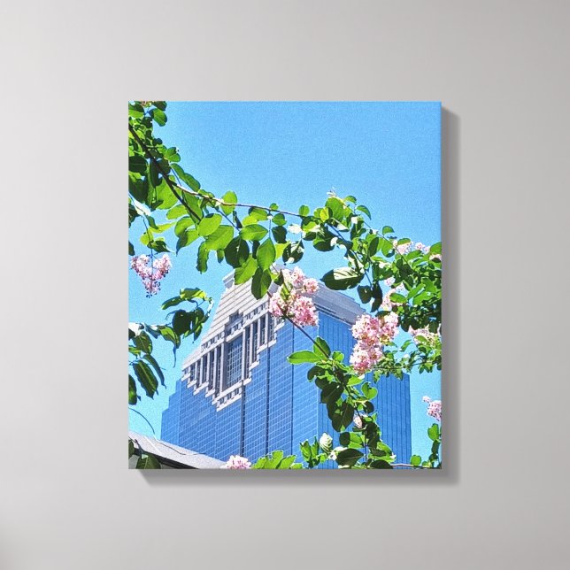 Lienzo Downtown Houston Garden (Anverso)