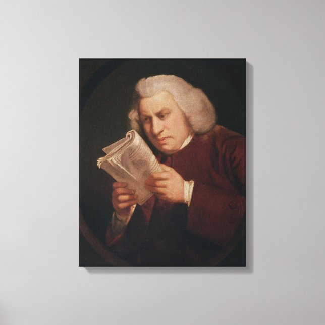 Lienzo Dr. Samuel Johnson 1775 (Anverso)