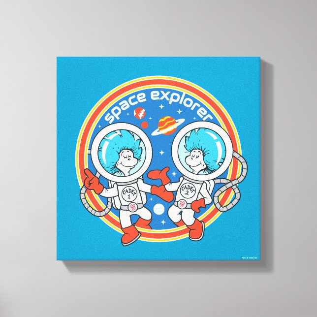Lienzo Dr. Seuss | Cadet One Cadet Two Space Explorer (Anverso)