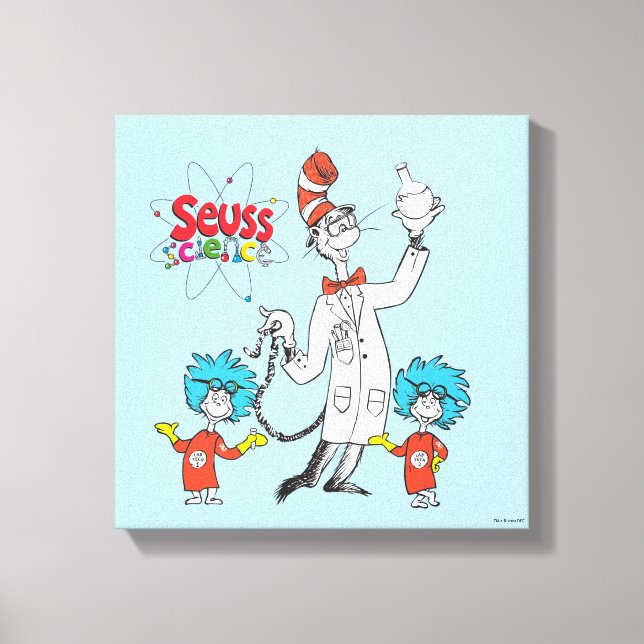 Lienzo Dr. Seuss | Gato en el Gorra busca ciencia (Anverso)