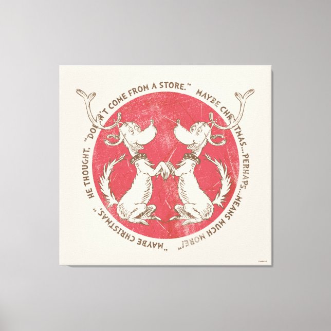 Lienzo Dr. Seuss | Grinch | Máx. - Cita de Navidades (Anverso)