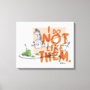 Lienzo Dr. Seuss Guy-Am-I "No Me Gustan"