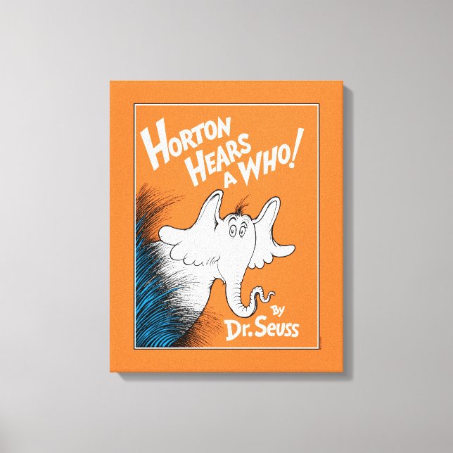 Lienzo Dr. Seuss | Horton escucha a Quién el libro (Anverso)