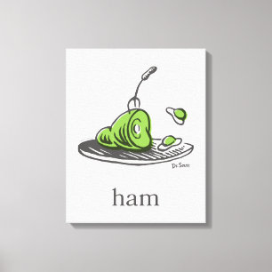 Lienzo Dr. Seuss   Huevos verdes con jamón