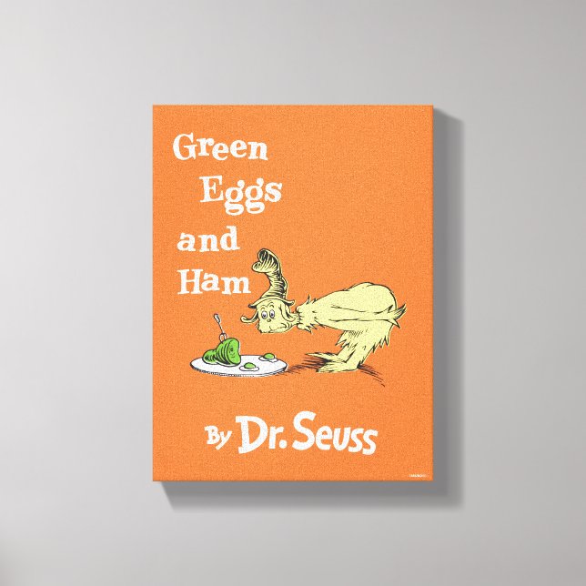 Lienzo Dr. Seuss | Huevos verdes con jamón (Anverso)