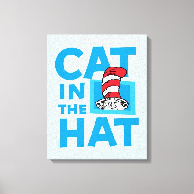 Lienzo Dr. Seuss | Logo del Gato en el Sombrero (Anverso)