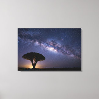 Lienzo Dragon Blood Tree Milky Way Canvas  Ancient Nature