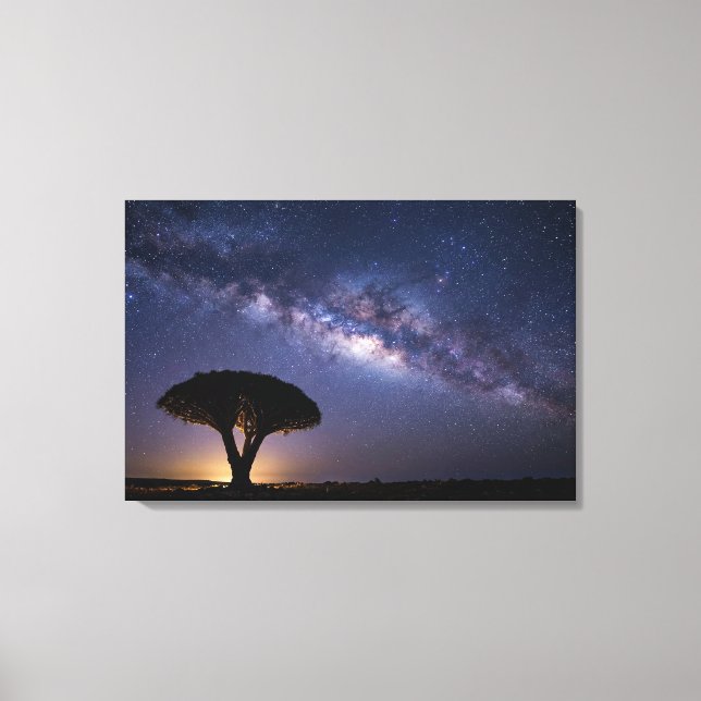 Lienzo Dragon Blood Tree Milky Way Canvas  Ancient Nature (Anverso)
