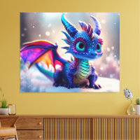 Dragón en la nieve.
