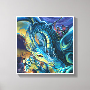 Lienzo Dragon Rider Fantasy Art