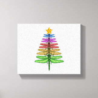 Lienzo Dragonfly Christmas Tree Shirt Inspire Lover Xmas