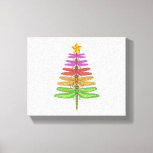 Lienzo Dragonfly Christmas Tree Shirt Inspire Lover Xmas