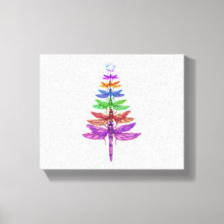 Lienzo Dragonfly Christmas Tree Shirt Inspire Lover Xmas