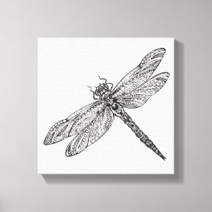 Lienzo Dragonfly En El Estilo 6
