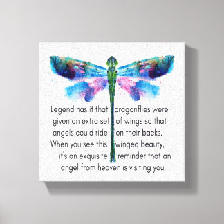 Lienzo Dragonfly y sus ángeles