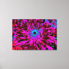 Lienzo Dramática Crimson Red, Purple y Black Dahlia