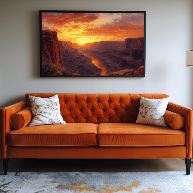 Lienzo Dramático Cañón al amanecer (Canyon Artwork)