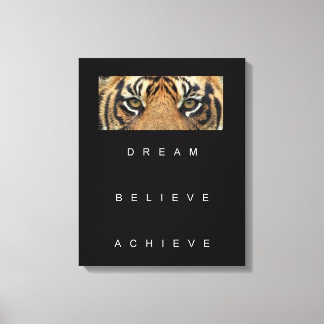 Lienzo Dream Believe Lograr Cita Motivacional (Anverso)