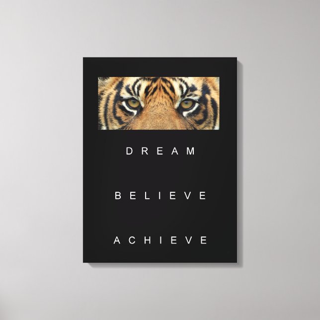 Lienzo Dream Believe Lograr Citas Motivacionales Pr (Anverso)