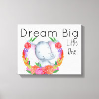 Dream Big Little One Baby Girl Elephant
