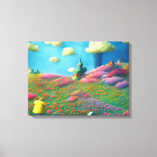 Lienzo Dreamland en la nube