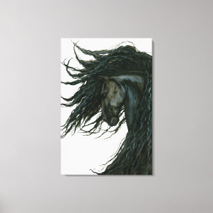 Lienzo DreamWalker Friesian Black Horse Art de Bihrle