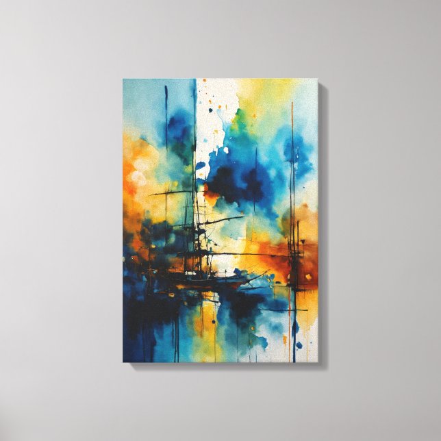 Lienzo "Dreamy Cinematic Watercolor Masterpiece" (Anverso)