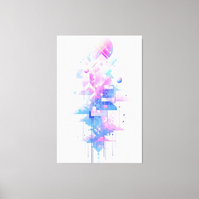 Lienzo Dreamy Geometric Skyscape (Anverso)