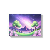 Dreamy Purple Galaxy Night