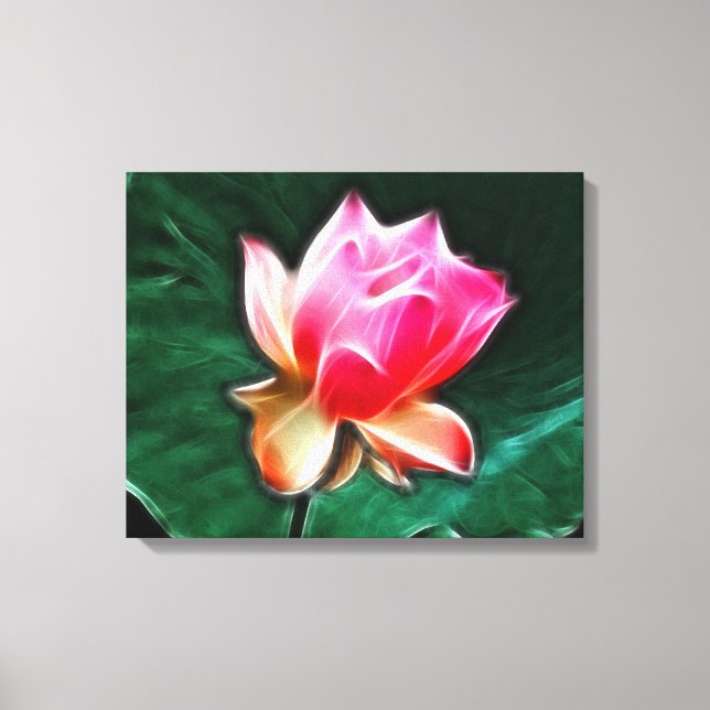 Lienzo Dreamy Waterlily Floral Lienva (Anverso)