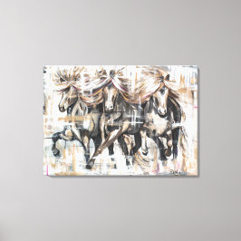 Lienzo Drei Tölter Braun