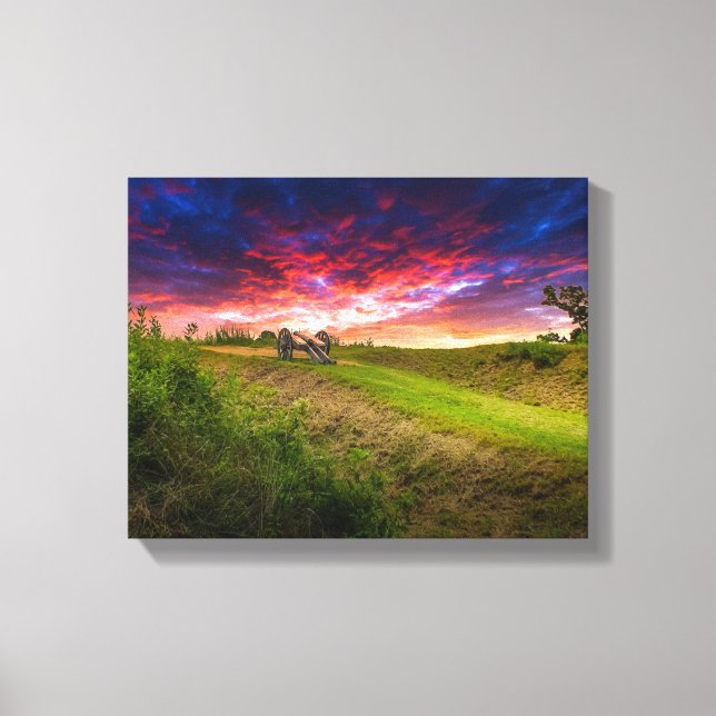 Lienzo DSC02295(1)-Cannon en Yorktown Battlefield (Anverso)