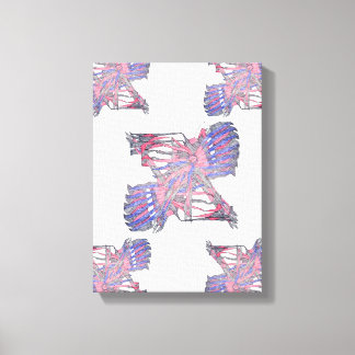 Lienzo Dual Entities Pink and Blue Abstract Canvas