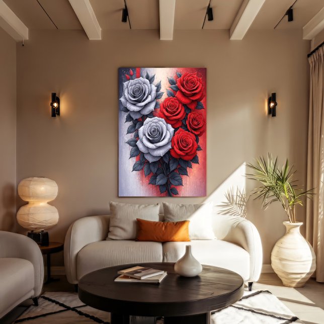Lienzo Dualidad Floral (Subido por el creador)