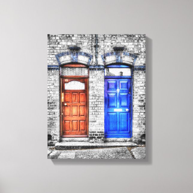 Lienzo Dublin Doors - Artistic Treatment (Anverso)