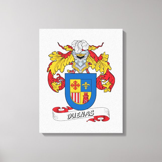 Lienzo Duenas Family Crest (Anverso)