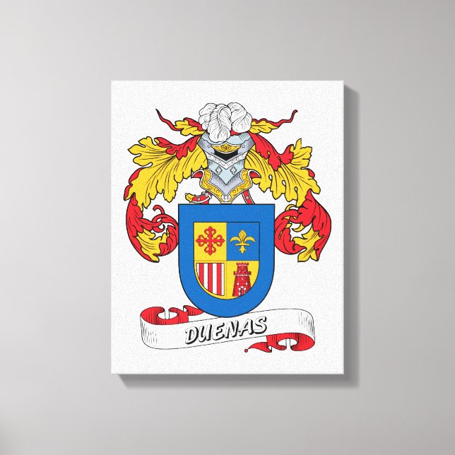 Lienzo Duenas Family Crest (Anverso)