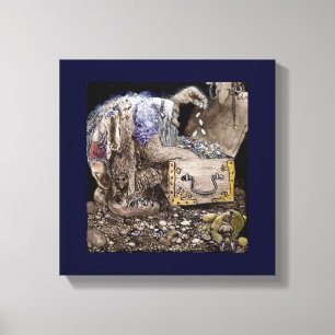 Lienzo Duende del cofre del tesoro