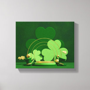 Lienzo Duende del tema del Día de San Patricio de Slipper