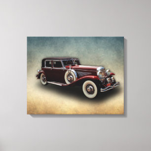 Lienzo Duesenberg (Duesy) Modelo J Auto clásico