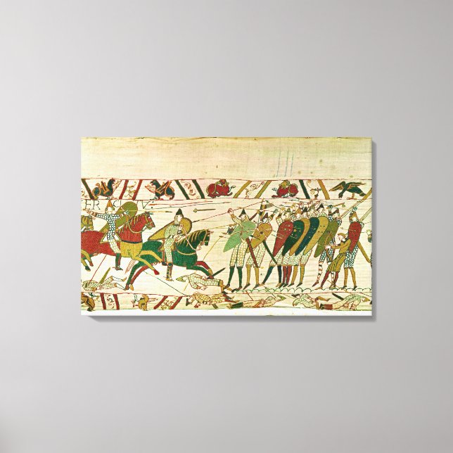 Lienzo Duke William exhorta a sus tropas (Anverso)