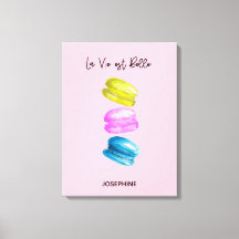 "Dulce esencia de la vida Personalizada Macaron Fr