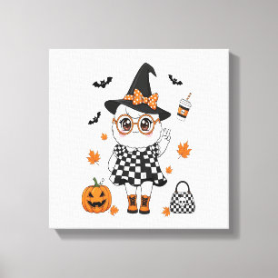 Lienzo Dulce Fantasma de Halloween