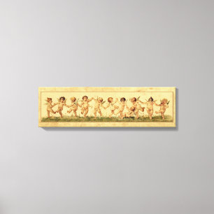 Lienzo Dulce vintage Happily Dancing Cherubs